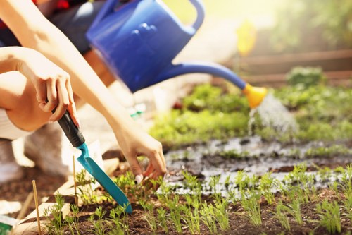 Gardeners Colindale recycling green waste at the start of a sustainable garden service
